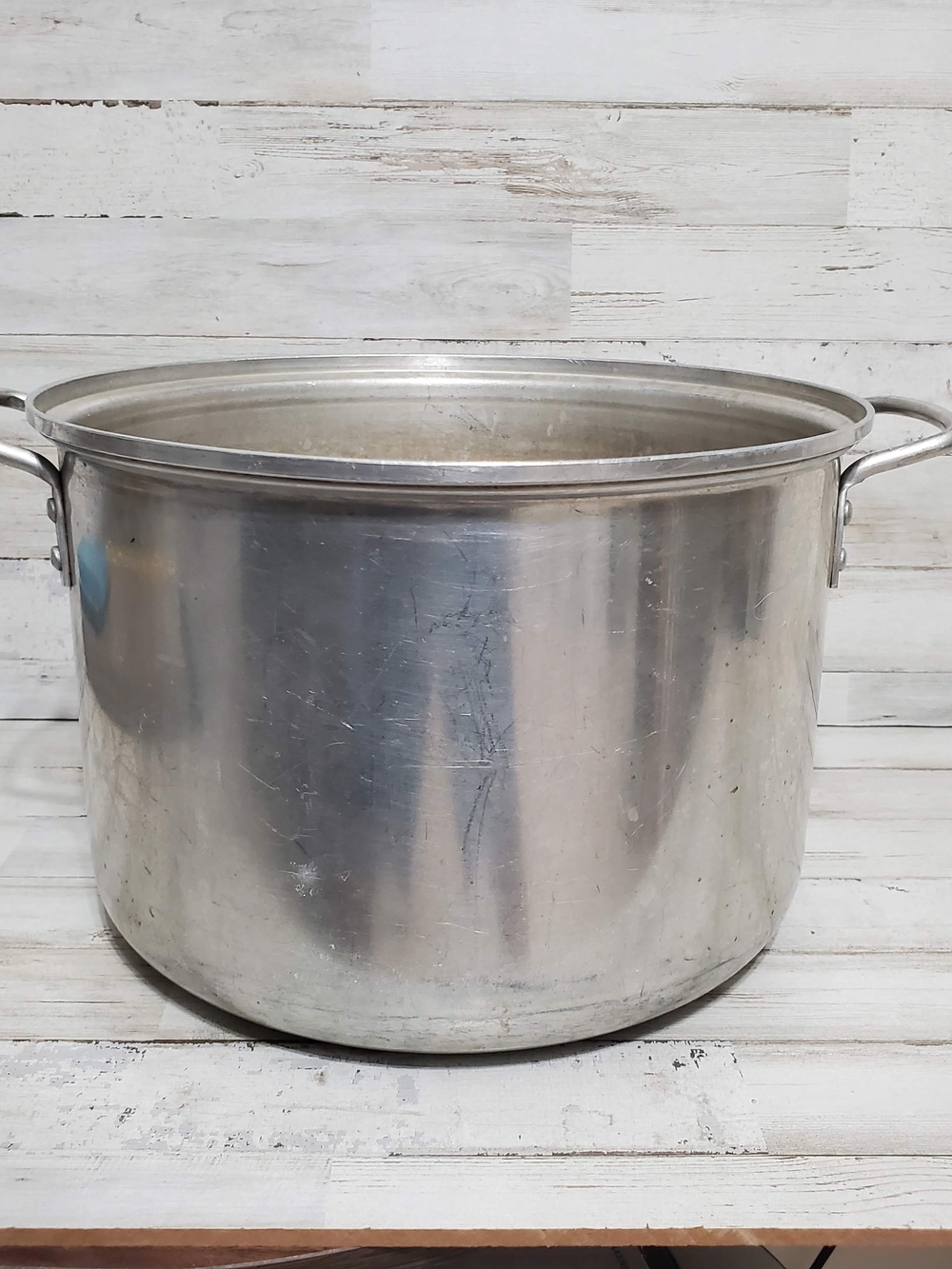 Enterprise Large Aluminum Stock Pot - Silver Made In USA